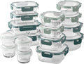 COOK WITH COLOR 32-Pc. Borosilicate Glass Food Container Set - Ombre