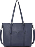 Leather Laptop Tote Briefcase 15.6 in - Classic Office Carry