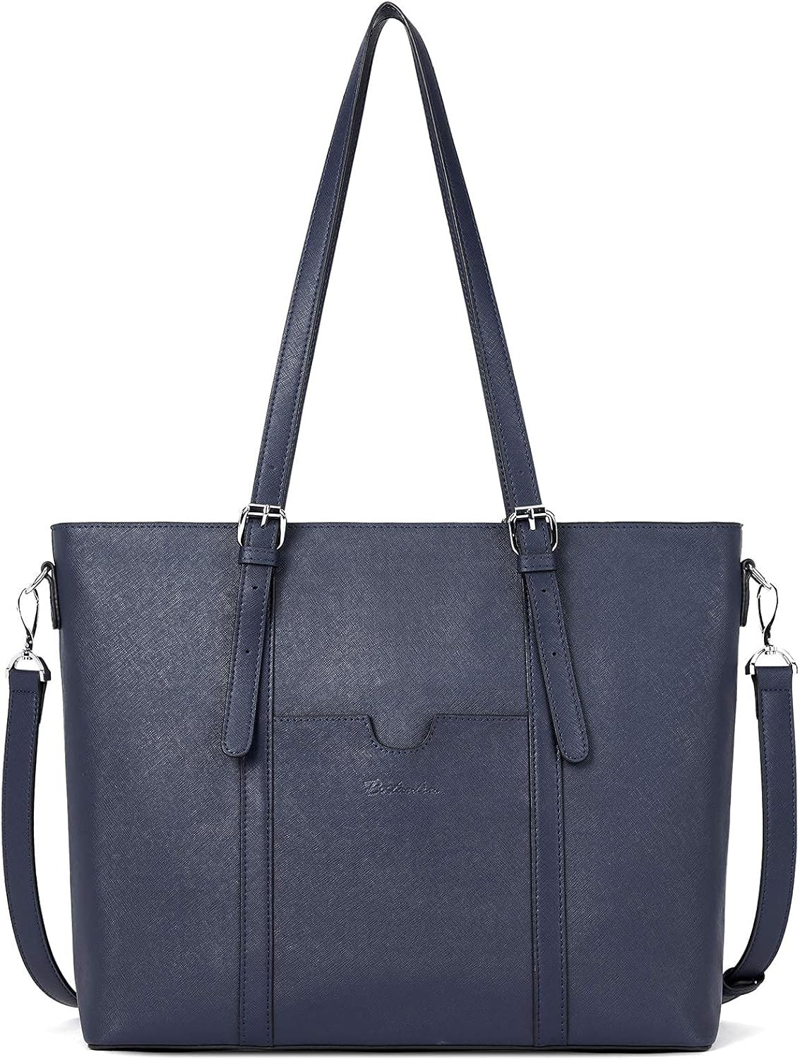 BOSTANTEN Womens Leather Laptop Tote for Office Use and Style