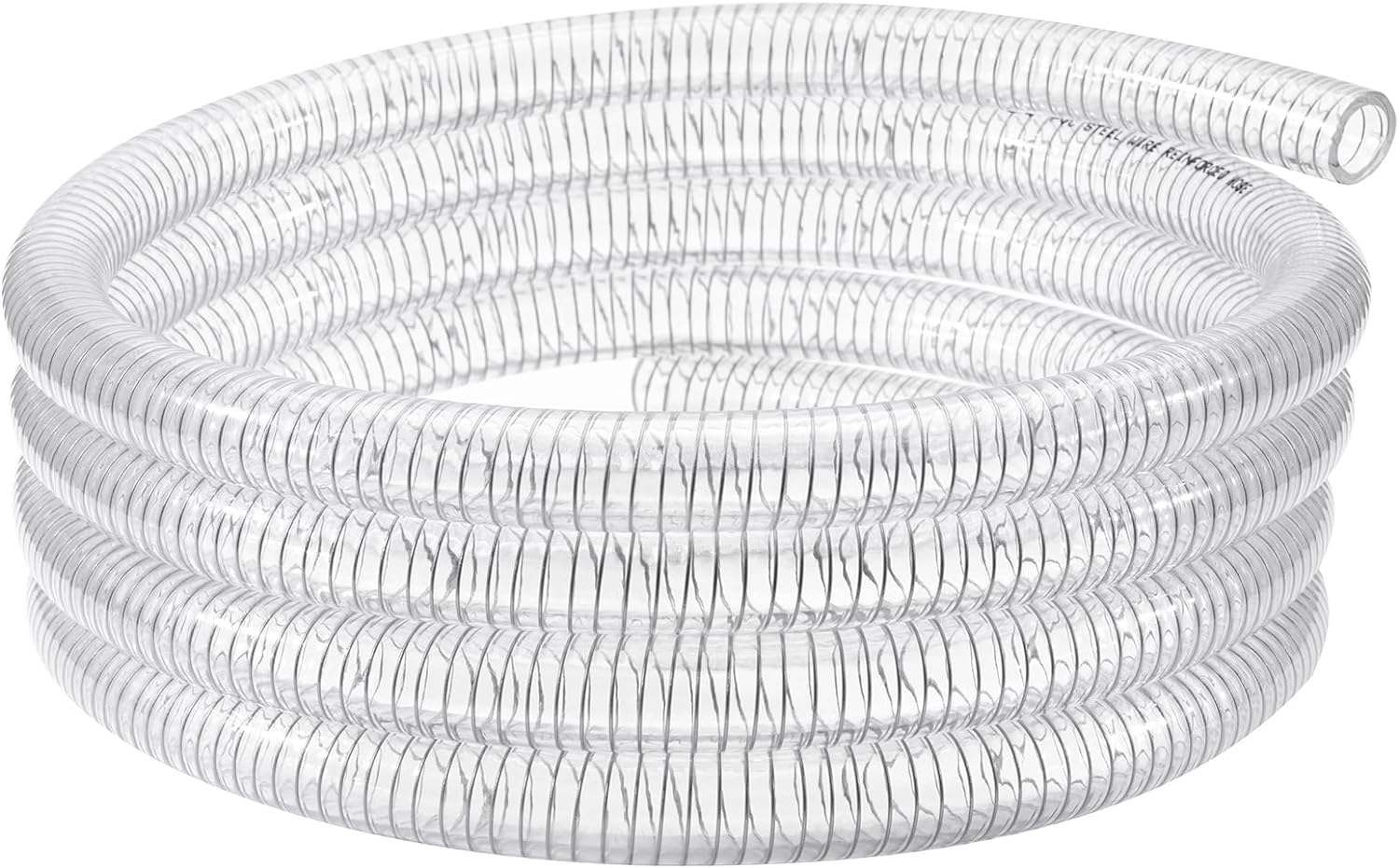 Suction Hose 3/4 ID - 25ft Clear Heavy Duty PVC Tubing