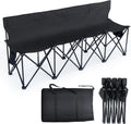NAIZEA 4-Seat Sports Bench Folding Sideline Bench - Portable Team
