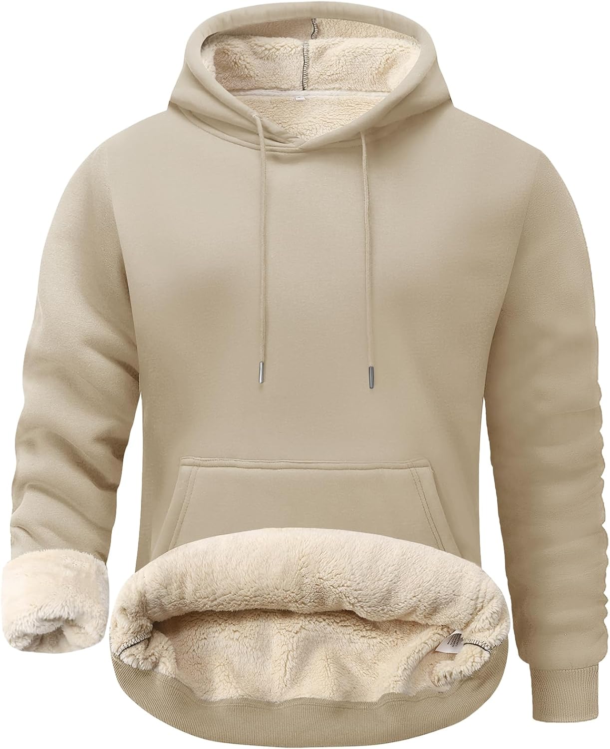 Flygo Men's Casual Fleece Sherpa Lined Hoodie Review