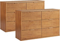 Fluted 6 Drawer Dresser - 48in Modern Farmhouse Storage