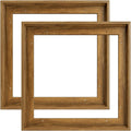 Canvas Frame for 20x20 Oil Paintings 2 Pack - Dark Brown Floater Frame