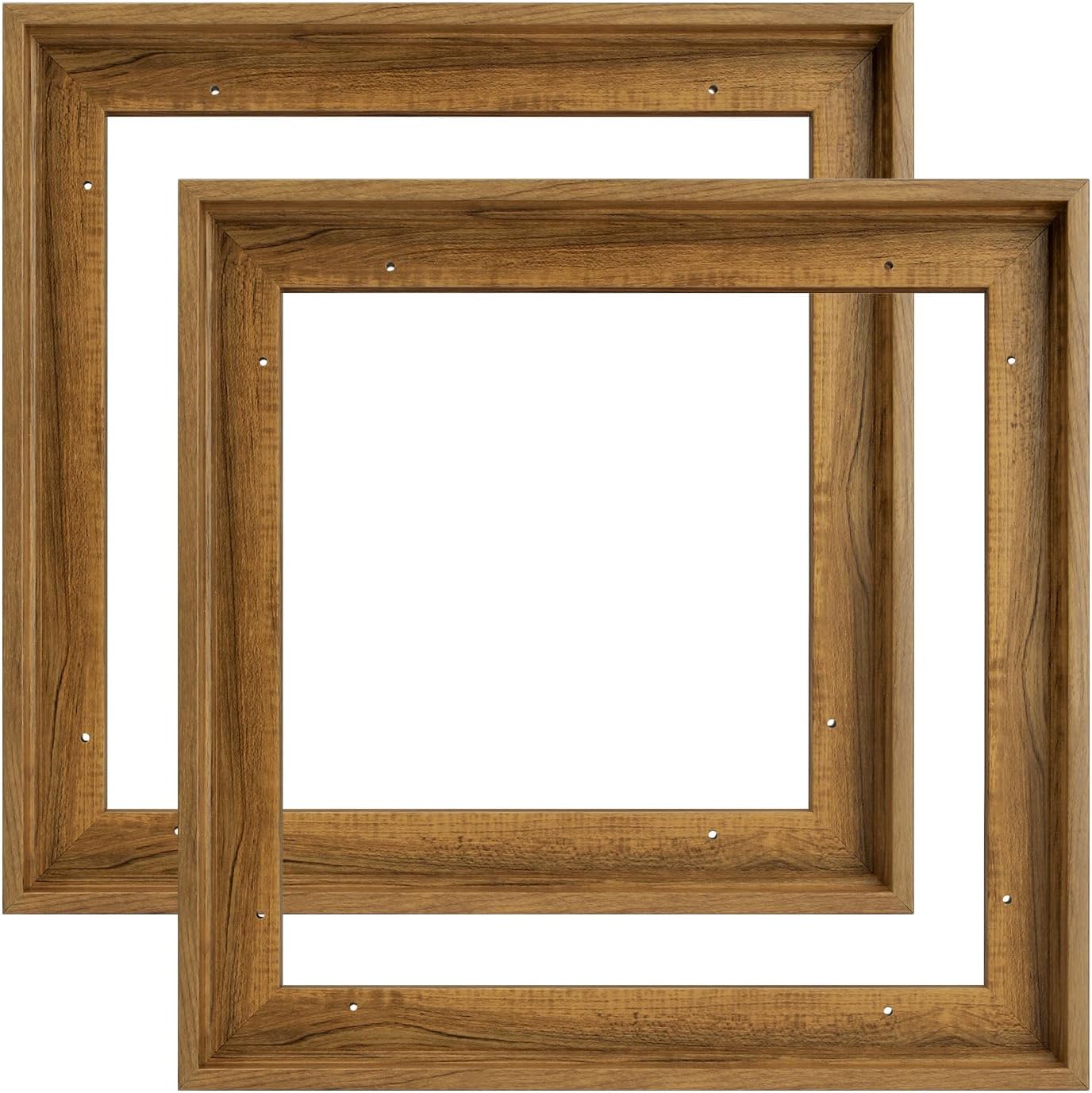 Canvas Frame for 20x20 Oil Paintings - Dark Brown Floater Frame