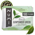 Numi Organic Gunpowder Green Tea Bags, 100 Count Box - Bright, Full