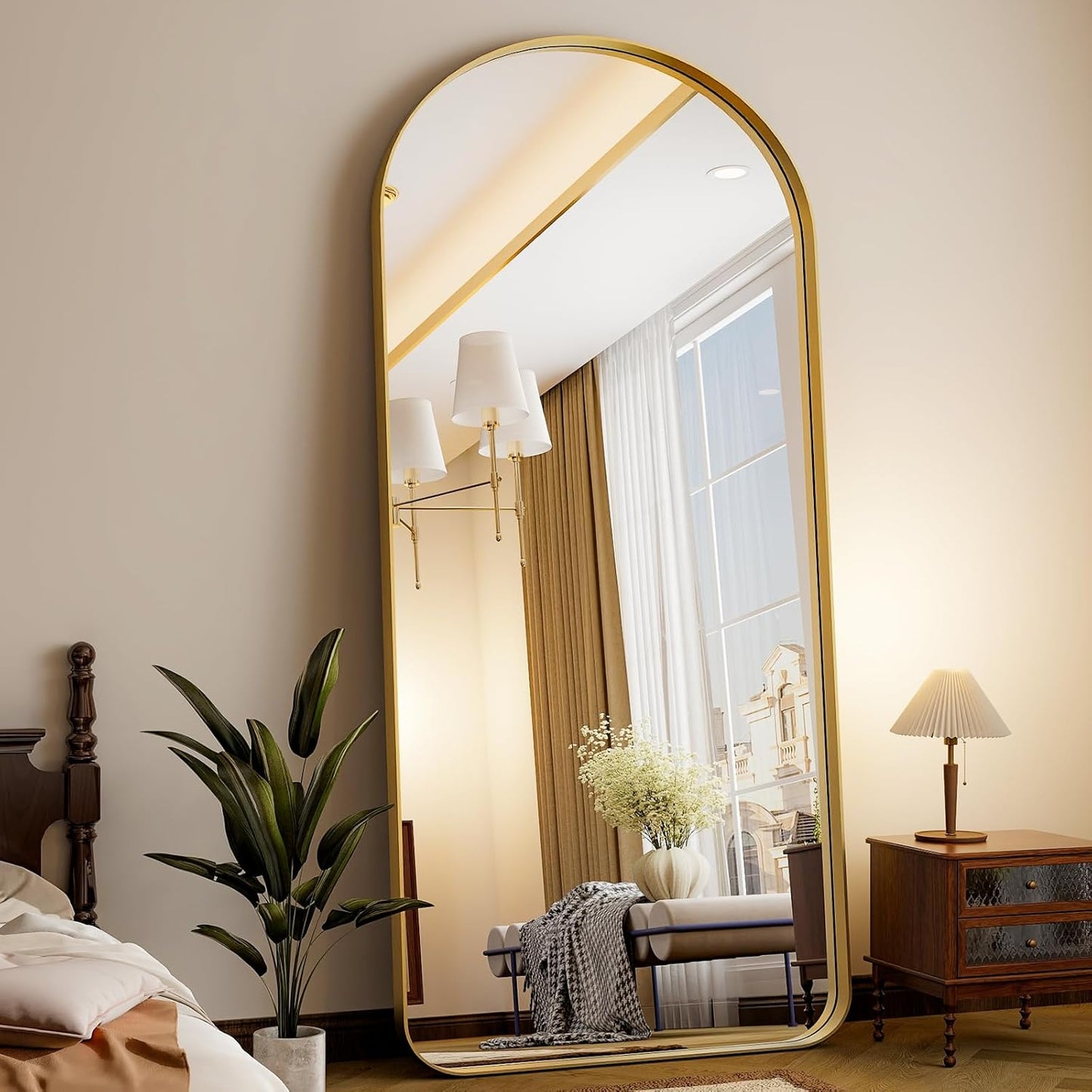 71in Large Arched Full Length Mirror for Stylish Home Decor