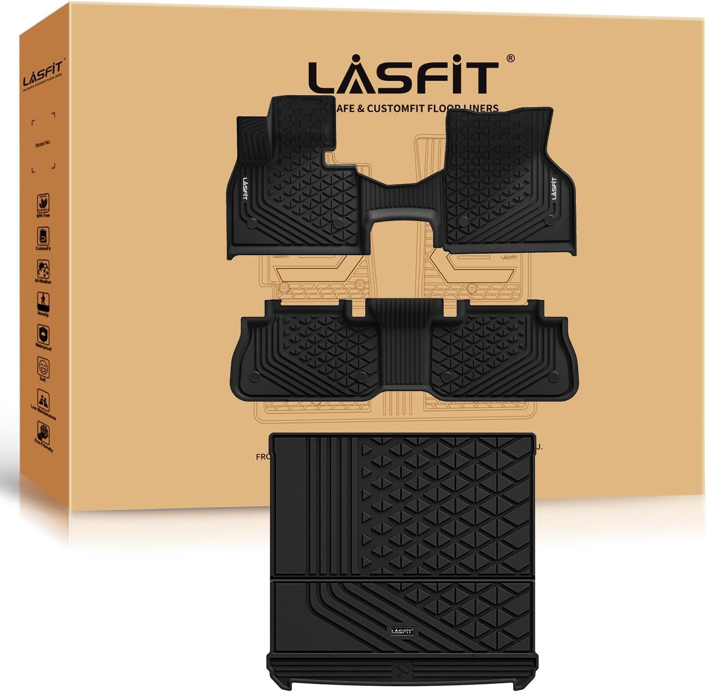 LASFIT Floor Mats & Cargo Liner for BMW IX 2022-2026