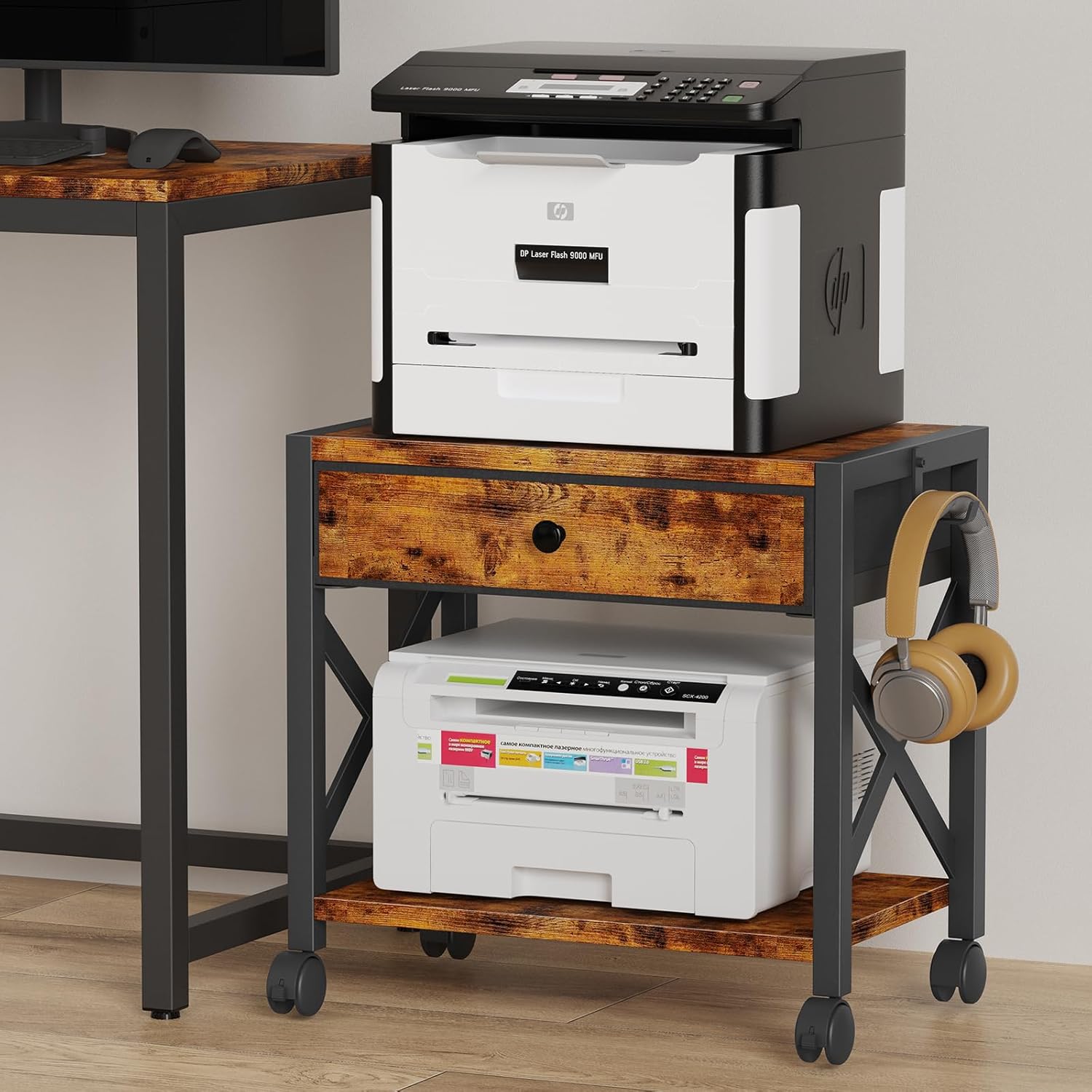 EasyCom Desktop Printer Stand: Organize Efficiently