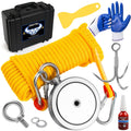 GRTARD Fishing Magnet Kit 2625LBS Double Sided - Complete 7-in-1 Kit