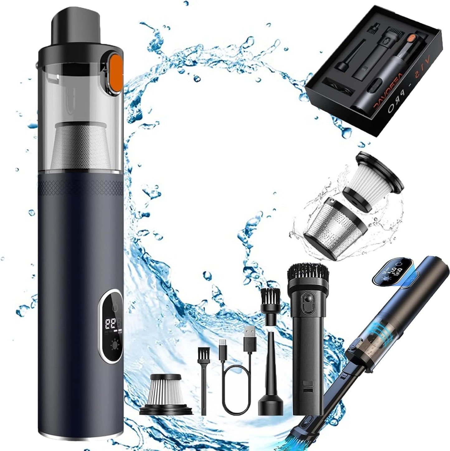 Powerful Car Vacuum V-15 Pro with Unmatched Suction Power