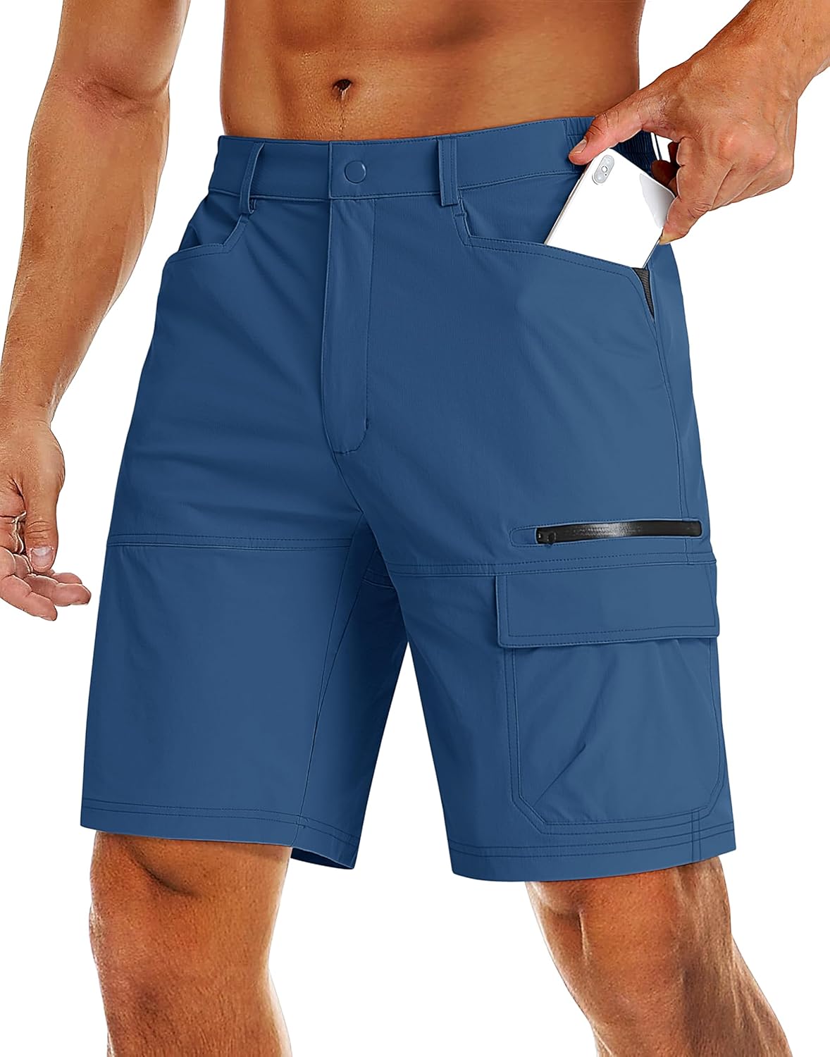 MAGCOMSEN Men's Hiking Cargo Shorts for Outdoor Activities