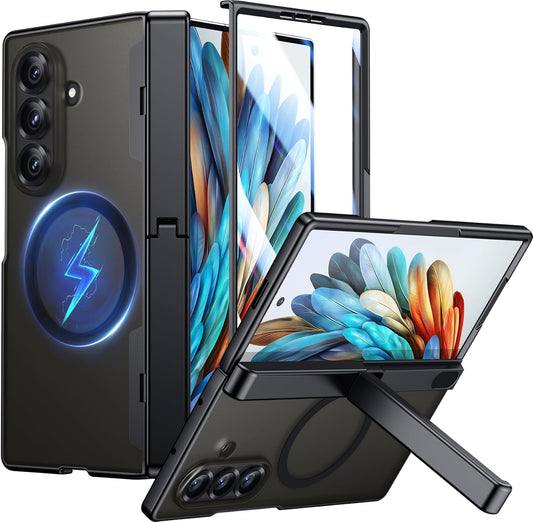 Temdan Magnetic Case for Samsung Galaxy Z Fold 7 - Black