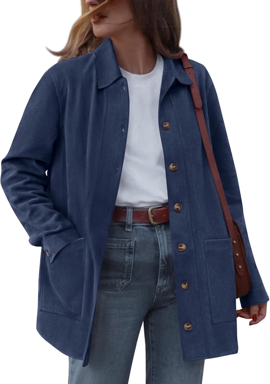 Faux Suede Jacket Women Stylish Fall Fashion 2025 Outerwear