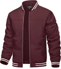 Men's Lightweight Windbreaker Jacket - Zip Up Bomber Coat
