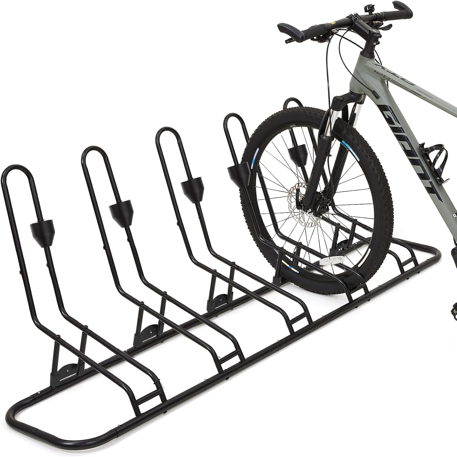 Floor Bike Rack for 5 Bikes - Heavy-Duty Steel Frame Design