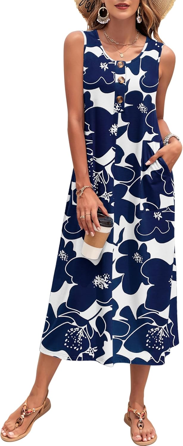 MOLERANI Women's Summer Maxi Dress for Beach and Vacation Fun