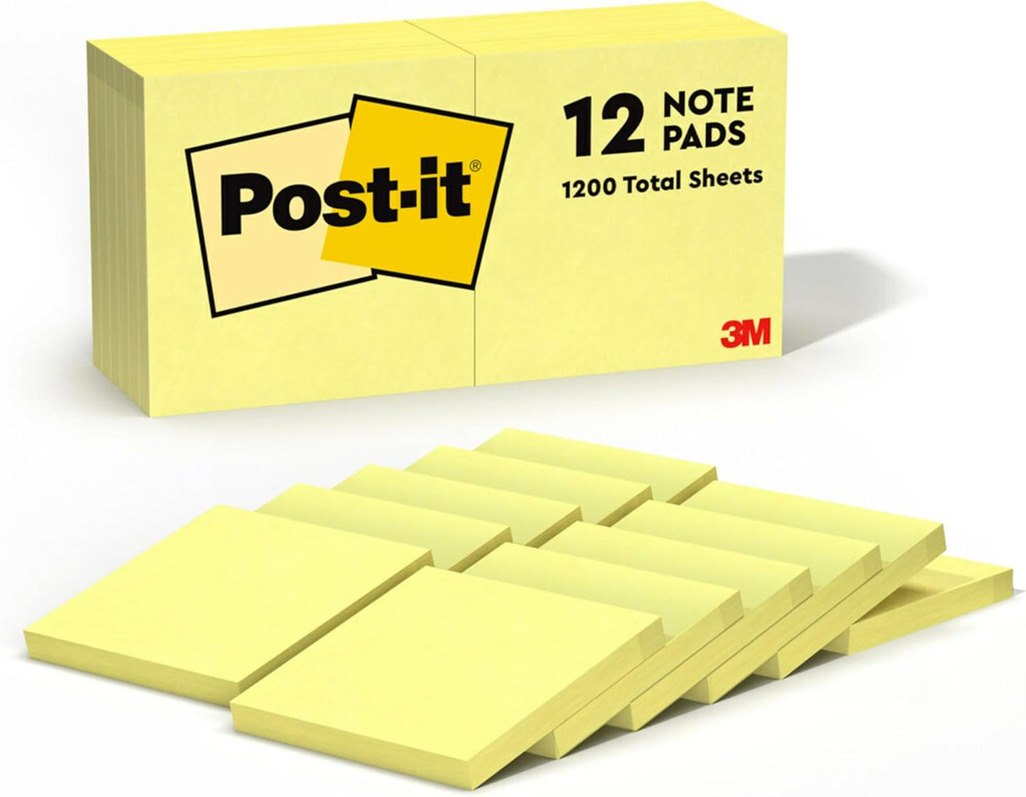 America's #1 Sticky Notes: Canary Yellow, Clean Removal | (654)