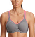 SYROKAN Women's Full Support High Impact Racerback Sports (Style TZRK)