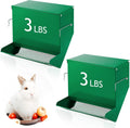 Maxcheck Rabbit Feeder for Cages - 2 Pcs Small Animal Food Dispenser
