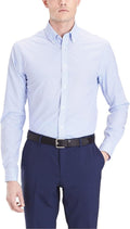 Tommy Hilfiger Men's Slim Fit Non Iron Gingham Dress Shirt - Blue