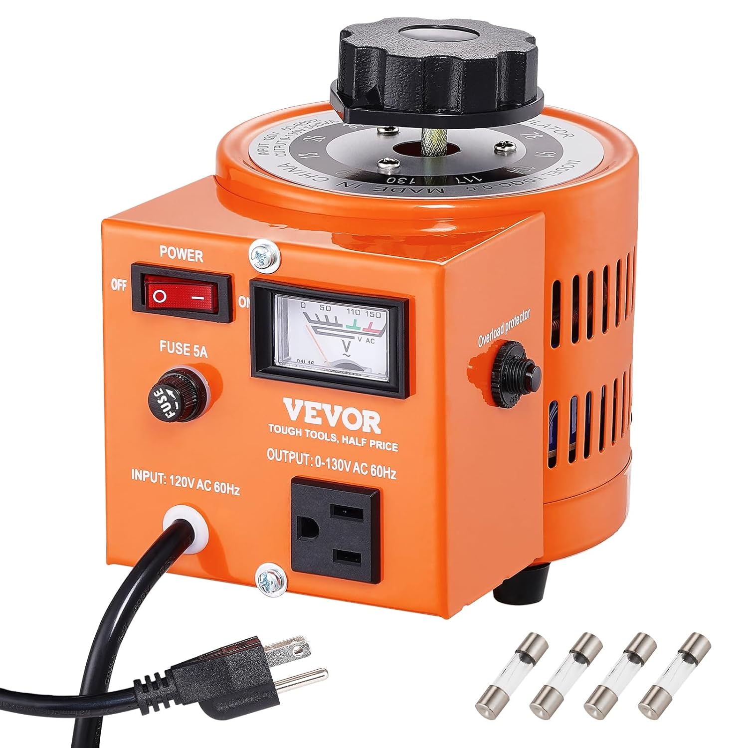 VEVOR 500VA Auto Variable Voltage Transformer for Precision Control
