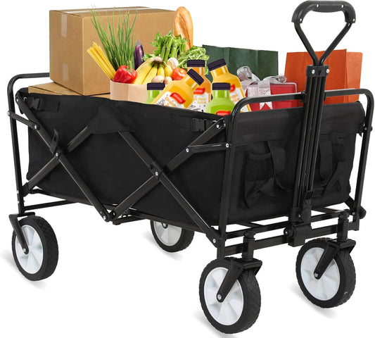 Compact Black Beach Cart by Pazidom