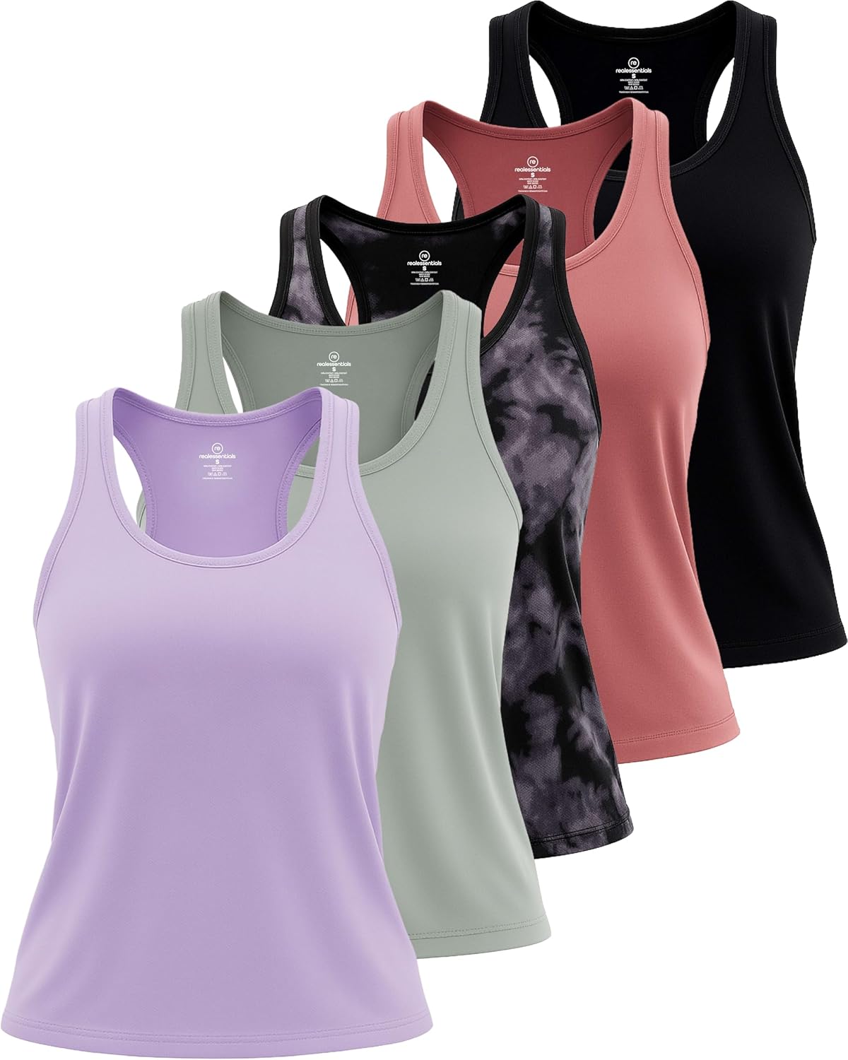 Real Essentials Women's Racerback Tank Tops for Activewear