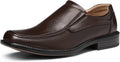 Goldman-02 Slip On Leather Lined Square Toe Dress Loafers
