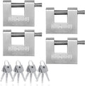 71/60-4PS Stainless Steel D-Shaped Padlock 2-3/4 in - Heavy-Duty