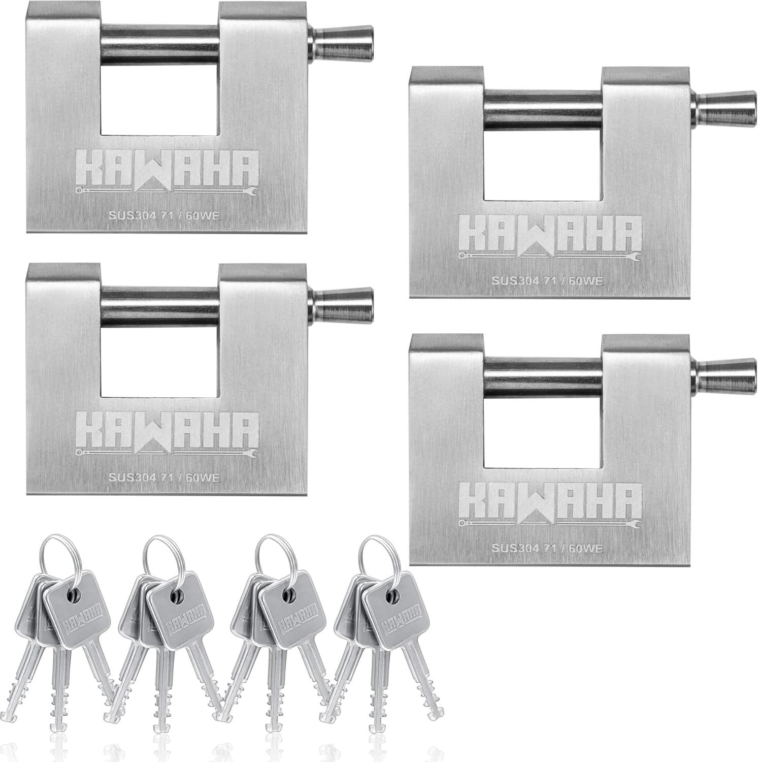 71/60-4PS Stainless Steel D-Shaped Padlock for Ultimate Security