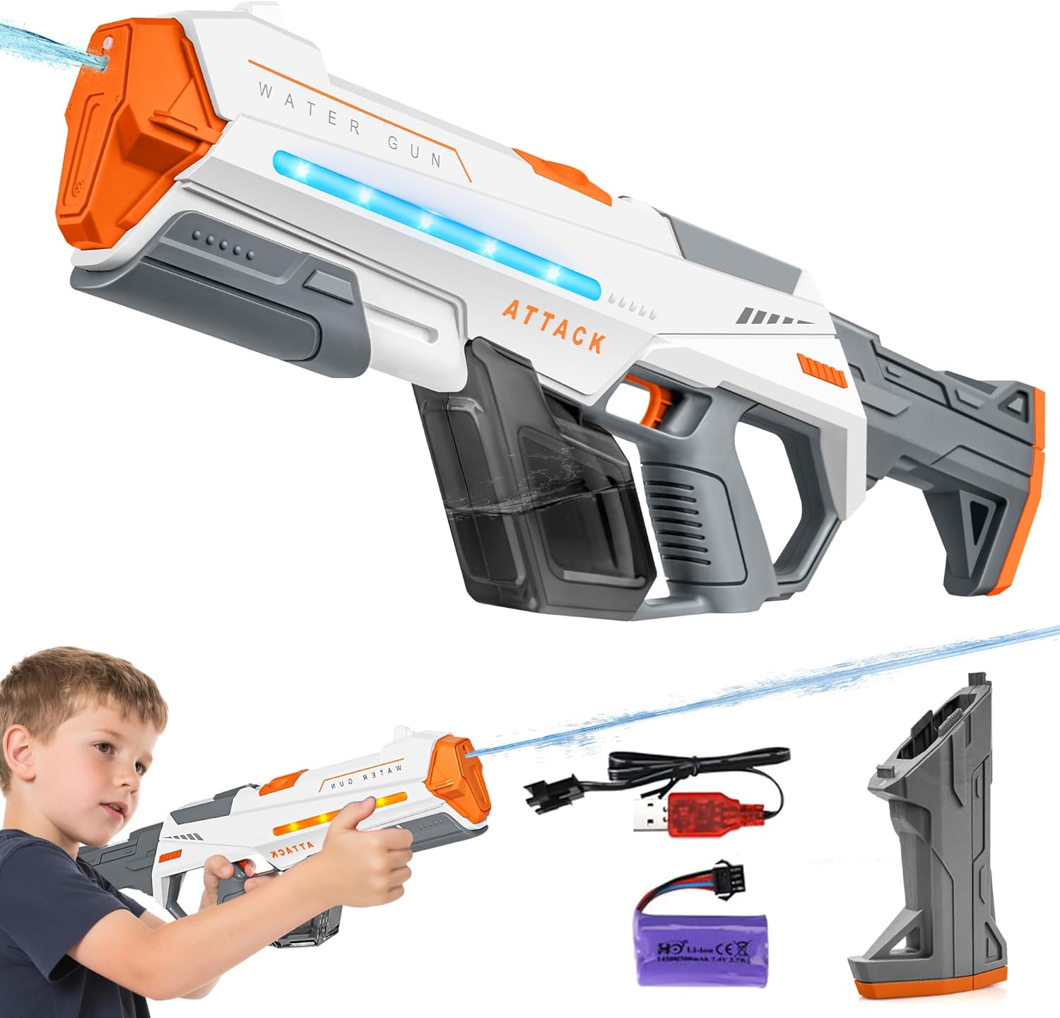 Electric Water Guns for Adults and Kids with Powerful Range