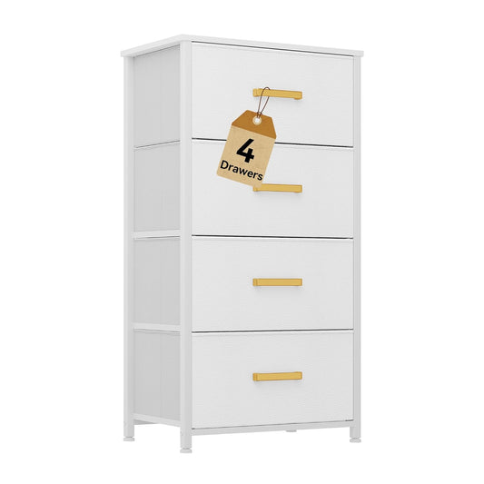 DWVO Dresser with 4 Drawers - Stylish Fabric Storage Tower