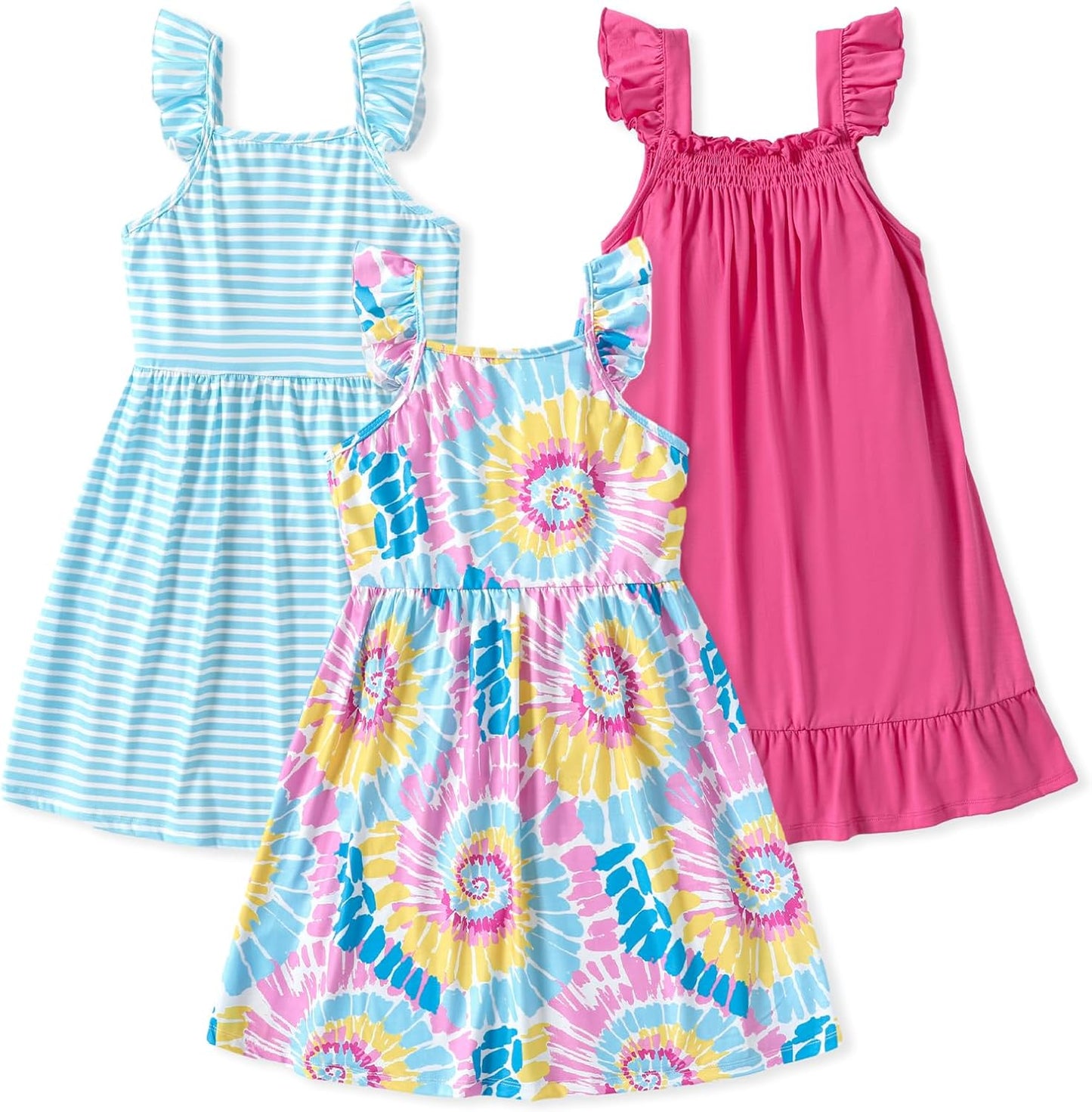 PATPAT Multipack Girl Toddler Dresses for Every Occasion