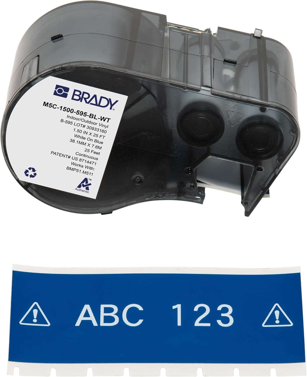 Brady Authentic All-Weather Vinyl Labels for Industrial Use