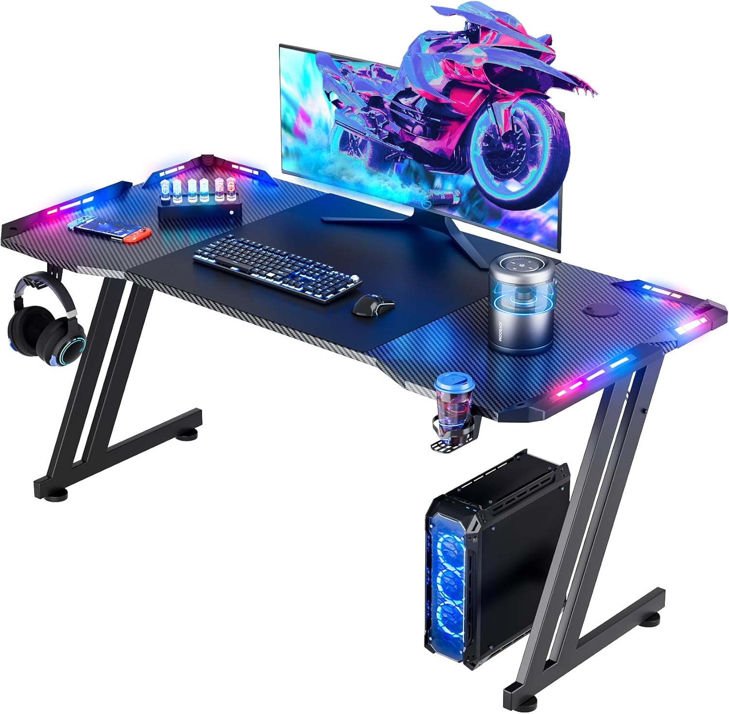 LED Gaming Desk for Ultimate Comfort & Style