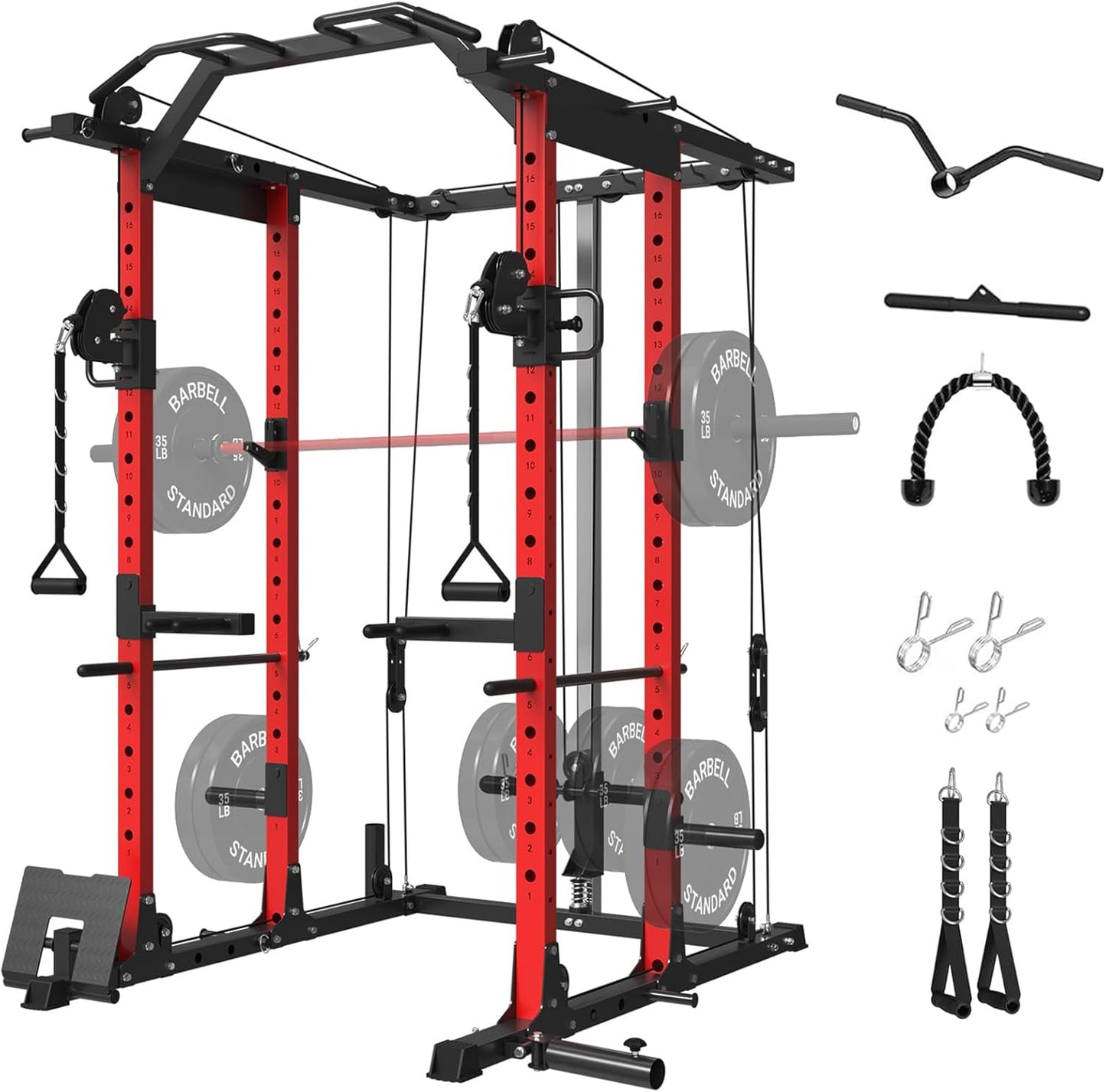 Mikolo Power Cage with Cable Cross: Ultimate Home Gym Solution