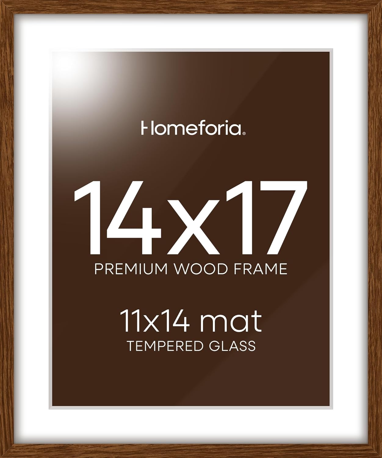 Elegant 14x17 Picture Frame in Dark Oak for Stunning Displays