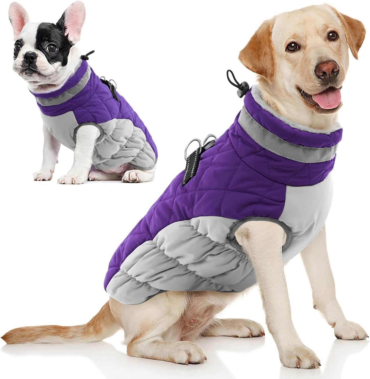 AOFITEE Dog Coat - Warm Reflective Winter Jacket for Dogs