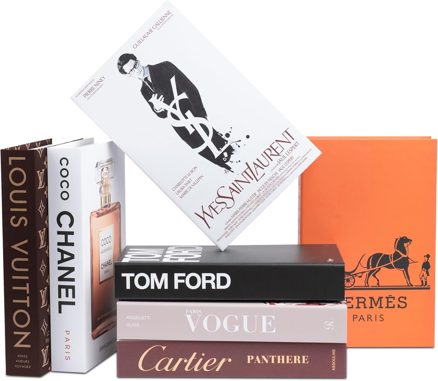 7 PCS Decorative Faux Books for Elegant Home Decor Display