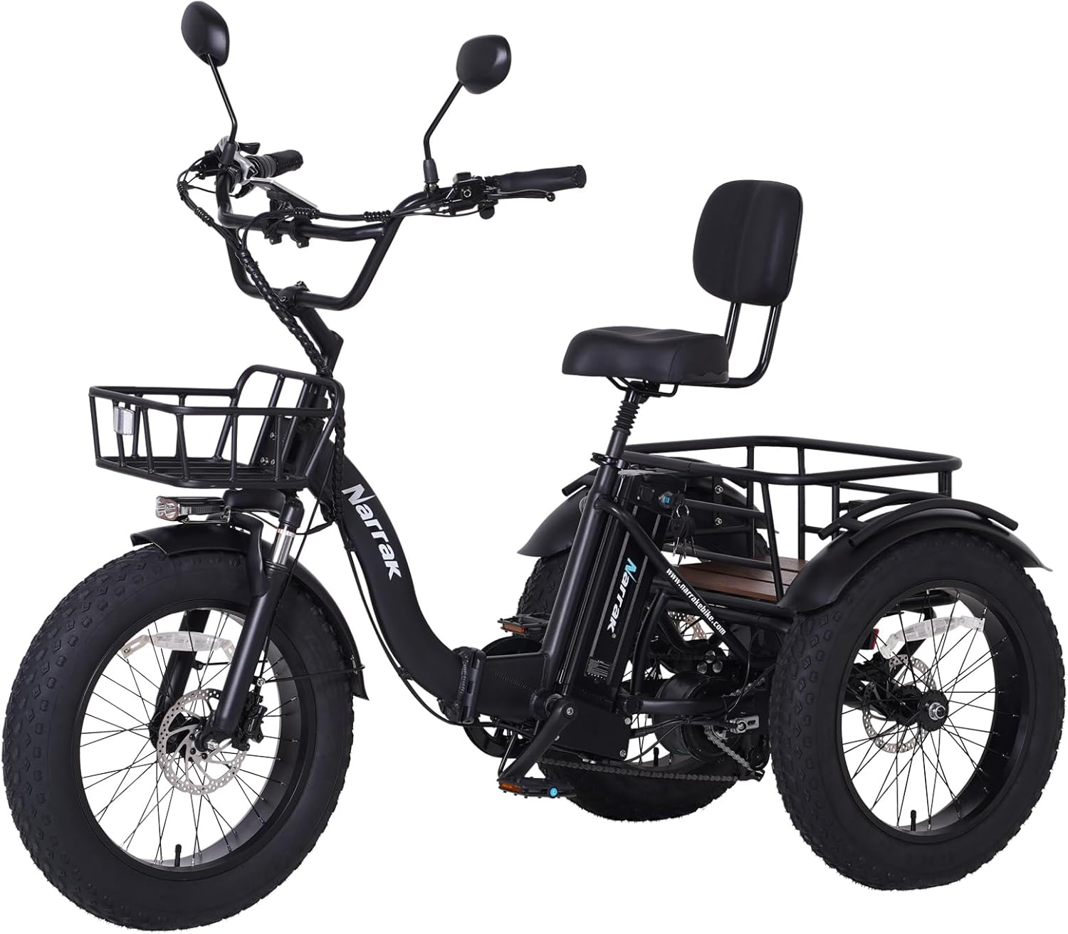 Electric Tricycle for Adults with 750W Motor and Fat Tires