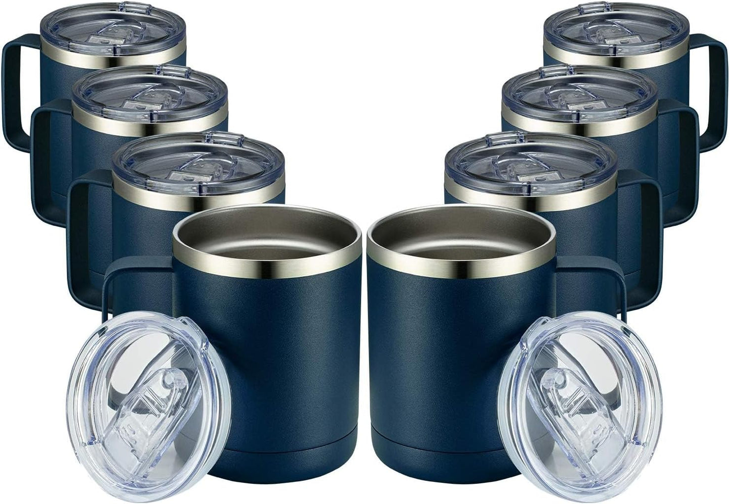 MEWAY 12oz Stainless Steel Insulated Travel Tumblers 8 Pack