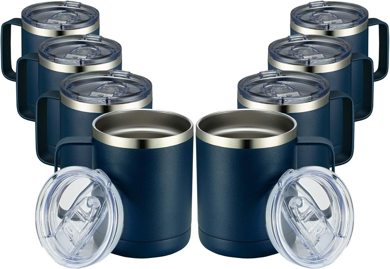 MEWAY 12oz Stainless Steel Insulated Travel Tumblers 8 Pack