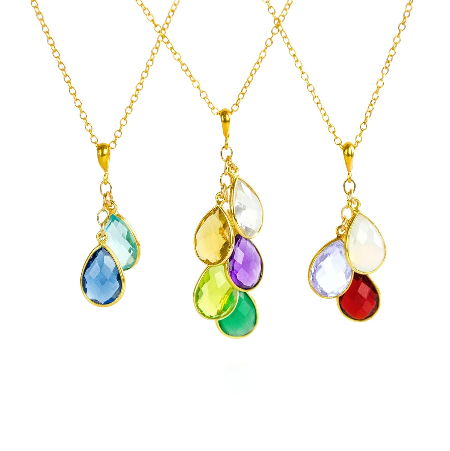 14k Gold Fill Personalized Birthstone Necklace for Unique Gifts