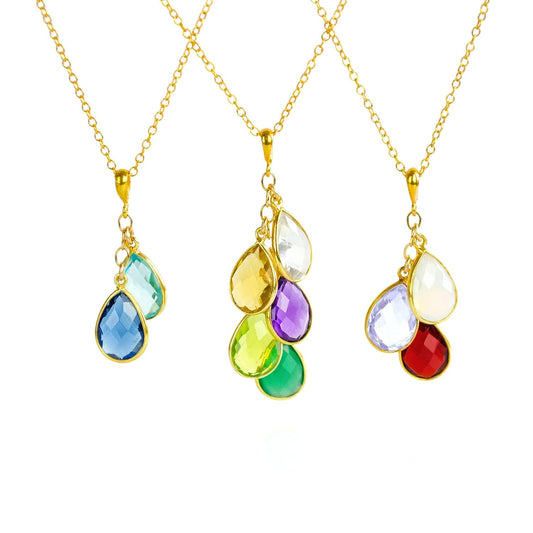 14k Gold Fill Personalized Birthstone Necklace for Unique Gifts