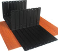 L 12in x H 8in x W 1.5in Black L Shelf Bracket 16 Pack - Heavy Duty