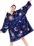 THREE POODLE Cozy Wearable Blanket Hoodie for All Day Comfort