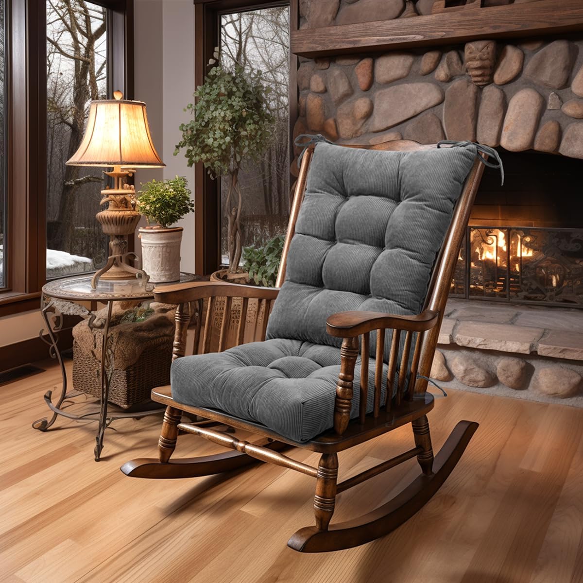 Non-Slip Tufted Rocking Chair Cushion by Lokex!