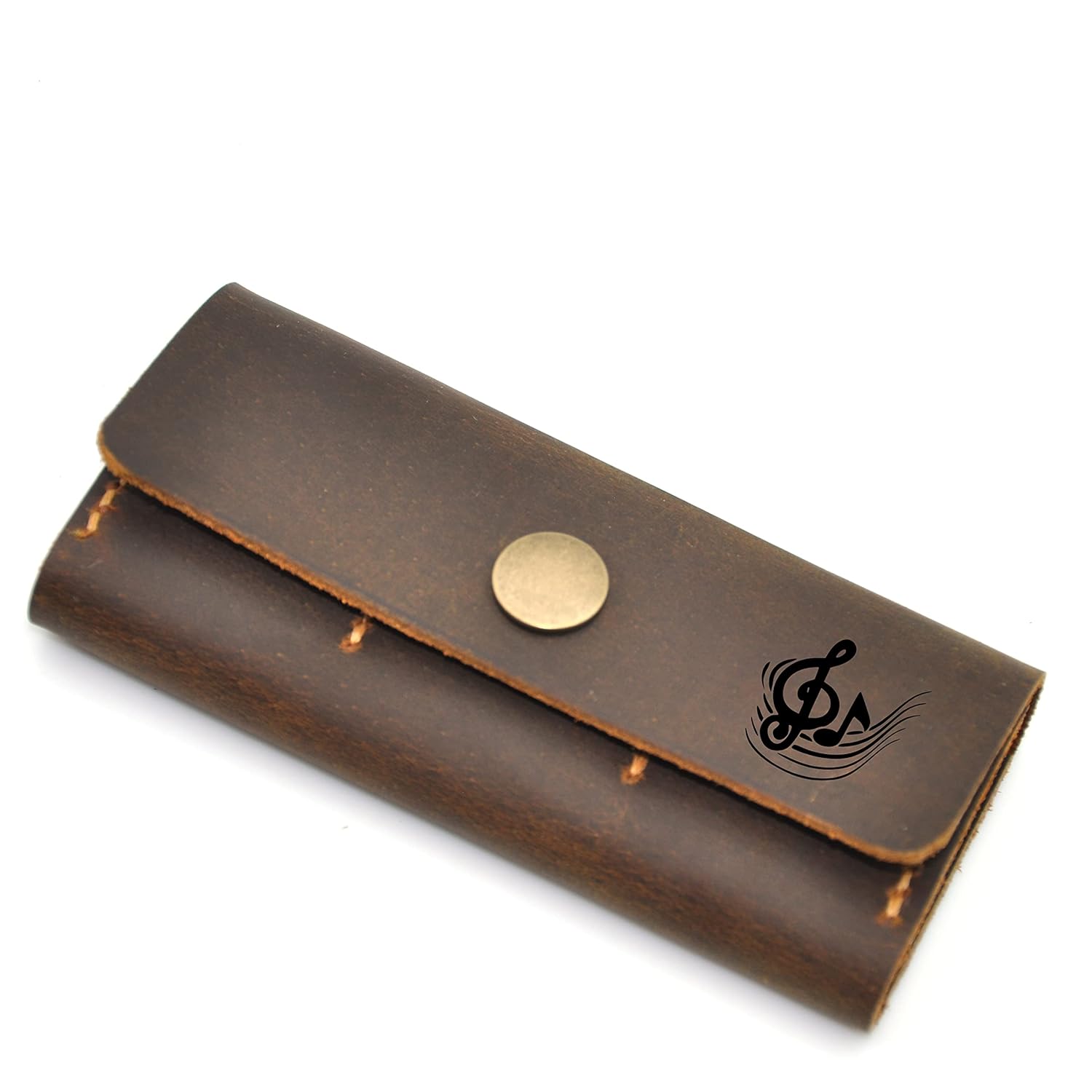Personalized Leather Guitar Pick Holder