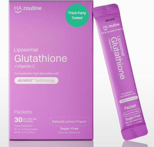 Liposomal Glutathione Powder with Vitamin C for Skin Health
